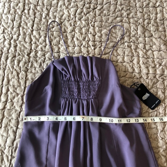 Naked Zebra Pleated Front Dress Purple NWT Small - Picture 10 of 13